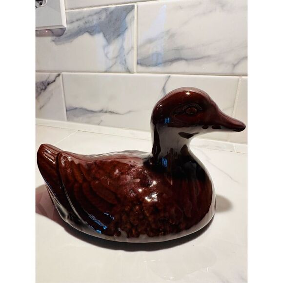 Terracota Vintage Baking Dish Brown Glazed Made in Taiwan - Picture 5 of 8